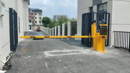 Portão de barreira reta com lança elétrica resistente com trava de estacionamento de carro Sistema de gerenciamento de pedágio